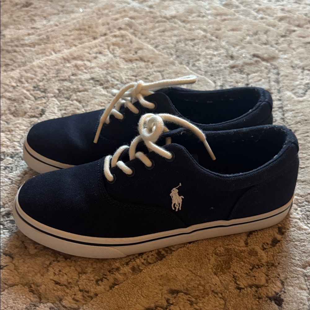 Polo by Ralph Lauren Kids' Navy Sneakers with White Accents
